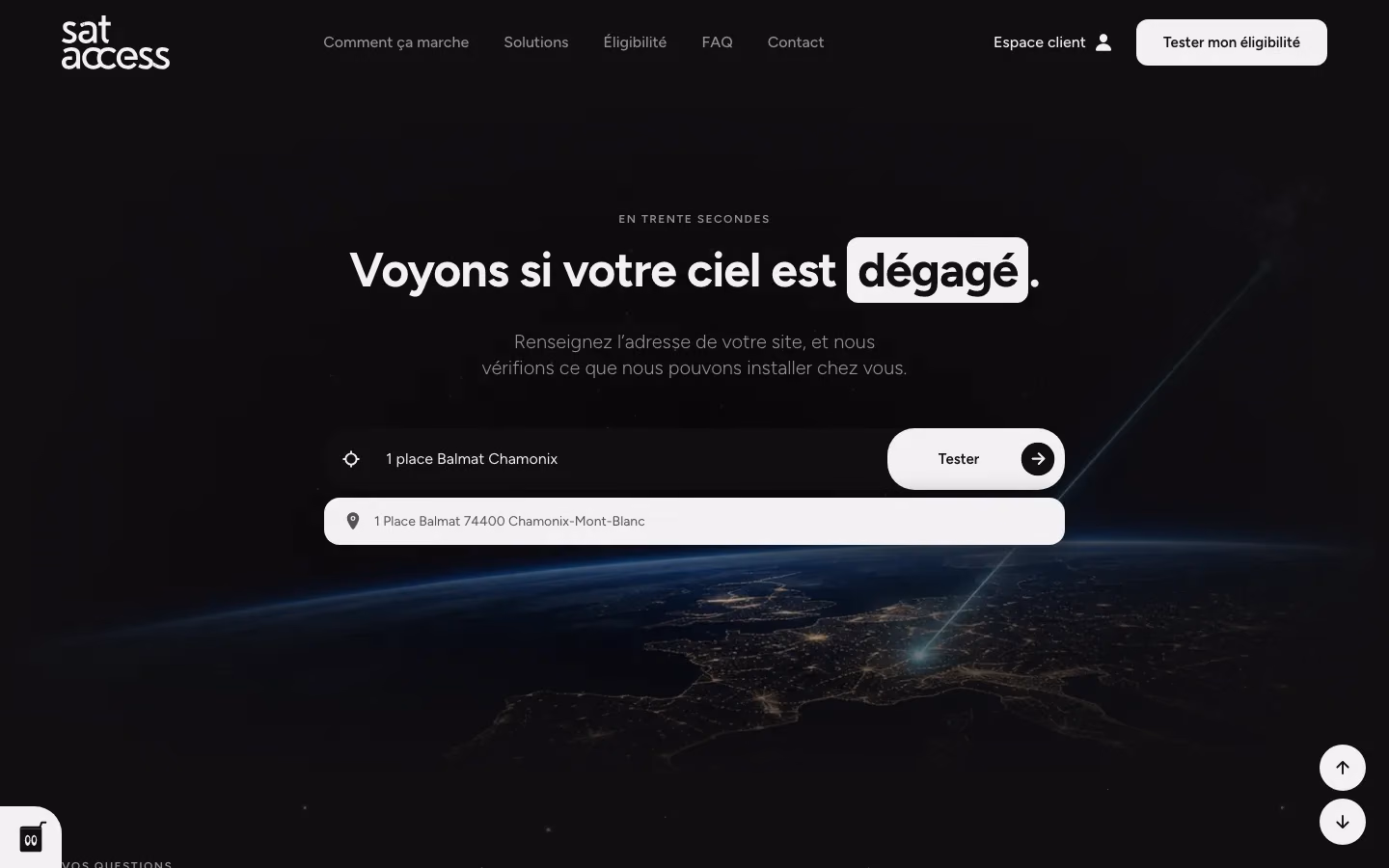 On tape l’adresse